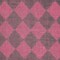 1 Yard Fuchsia Grey Quilted Mesh Linen Yarn-dyed Fabric 65" Width